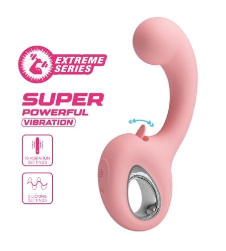 Vibrador Punto G con Efecto Lamido