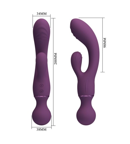 Vibrador Conejo con Masajeador Wand