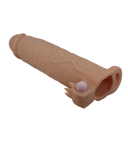 Funda Realista con Estimulador de Clítoris