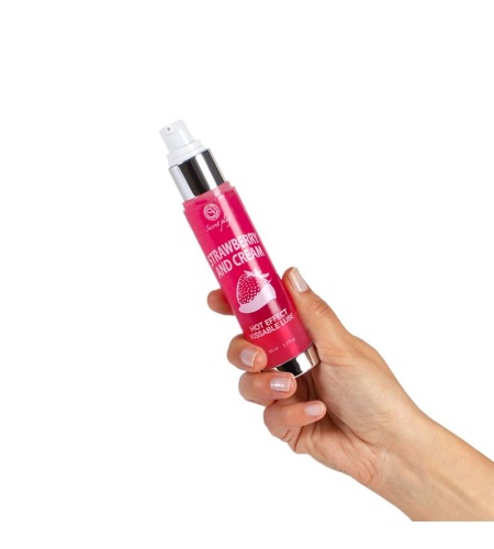 Lubricante y Aceite de Masaje Sabor Fresas con Nata