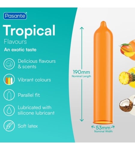Preservativos Pasante Tropical 144 unidades