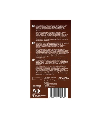 Control Fussion Chocolate – Preservativos con Aroma y Sabor a Chocolate