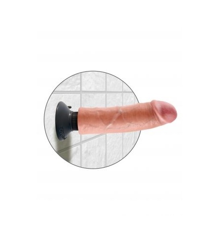 King Cock Vibrador Blanco sin testículos 8" (20,3cm)