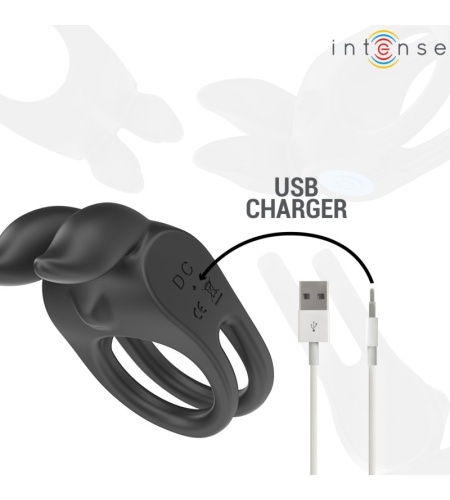 Anillo Vibrador recargable Doble Presión 