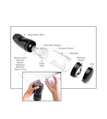 Masturbador Masculino Mega Bator Negro