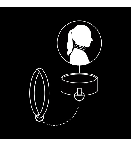 Collar para sumisos Cuero Vegano