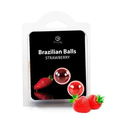 Bolas Brasileñas 2 Unidades Fresa
