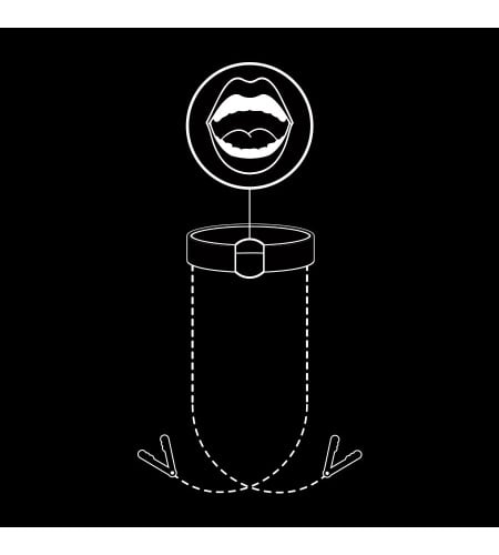 Mordazas BDSM con pinzas