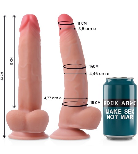 Dildo Consolador Efecto Piel 23 cm