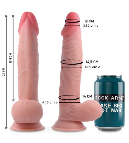 Dildo Consolador Efecto Piel 24 cm