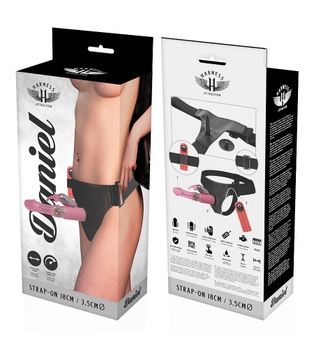 Arnés con Vibrador rotador