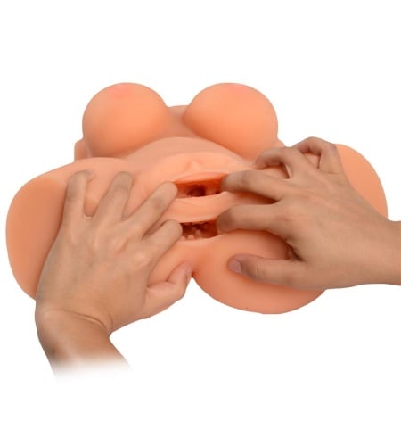 Masturbador Torso de Mujer de Silicona