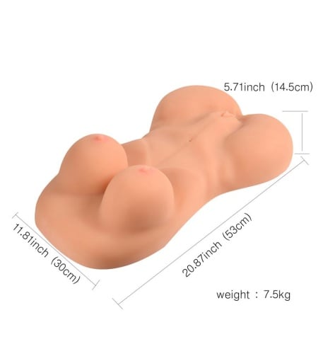 Torso de Silicona Masturbador Masculino