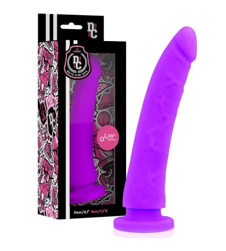 Dildo Consolador LILA SILICONA MEDICA 17 X 3CM