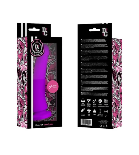 Dildo Consolador LILA SILICONA MEDICA 17 X 3CM
