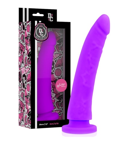 Dildo Consolador LILA SILICONA MEDICA 20 X 4CM