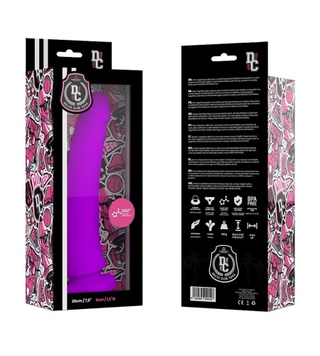 Dildo Consolador LILA SILICONA MEDICA 20 X 4CM
