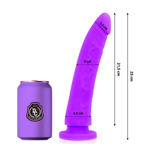 Dildo Consolador LILA SILICONA MEDICA 23 X 4.5 CM