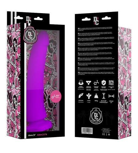 Dildo Consolador LILA SILICONA MEDICA 23 X 4.5 CM