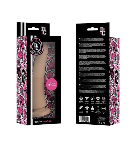 Dildo Consolador NATURAL SILICONA MEDICA 17 X 3CM