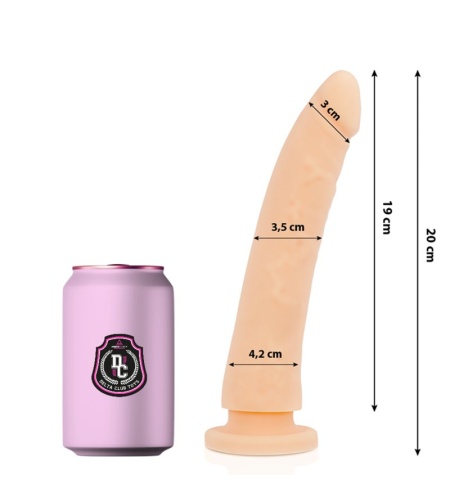 Dildo Consolador NATURAL SILICONA MEDICA 20 X 4CM