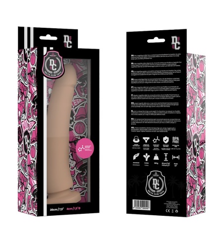 Dildo Consolador NATURAL SILICONA MEDICA 20 X 4CM