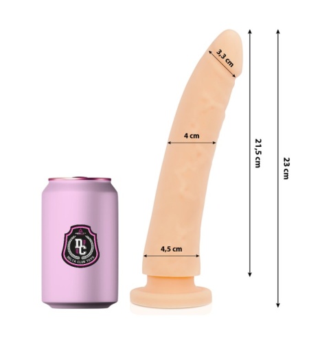 Dildo Consolador NATURAL SILICONA MEDICA 23 X 4.5 CM
