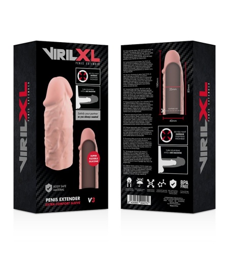 Funda para el Pene de Silicona V3 NATURAL