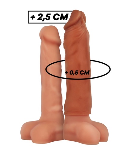 Funda para el Pene de Silicona V5 MARRON
