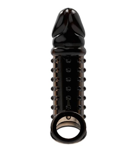 Funda de pene con textura V11 NEGRO
