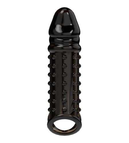 Funda de pene con textura V11 NEGRO