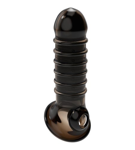 Funda Texturizada para pene V15 NEGRO