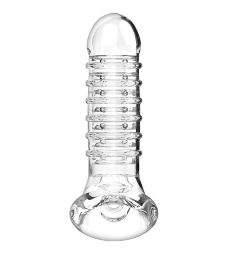 Funda Texturizada para pene V15 TRANSPARENTE