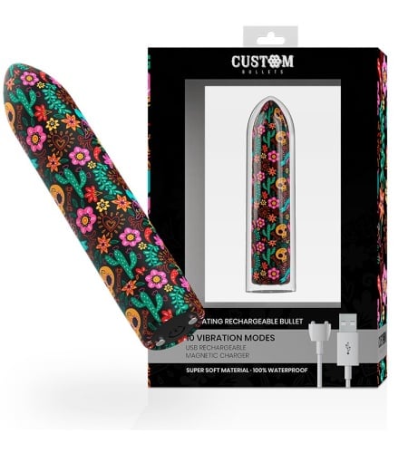 Bala Vibradora Custom SKULL 10 INTENSIDADES