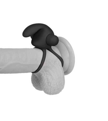 Anillo Vibrador Doble Power Clit Duo Negro