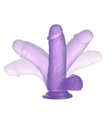 Dildo Jelly Studs 6 Púrpura