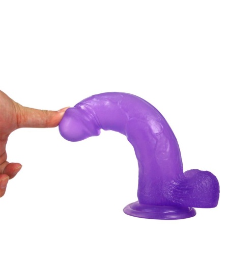 Dildo Jelly Studs 8 Púrpura