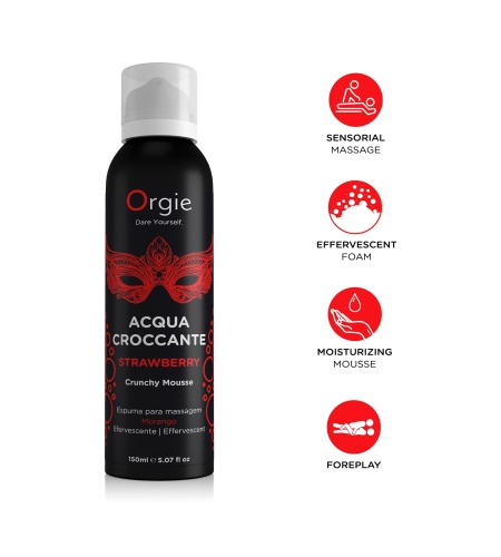 Espuma de Masaje Efervescente aroma fresa 150 ml