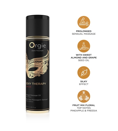 Aceite masaje piel sedosa Aroma Amor 200 ml