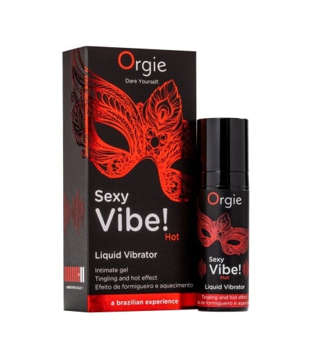 Sexy vibe! hot vibrador liquido con efecto calor 15 ml