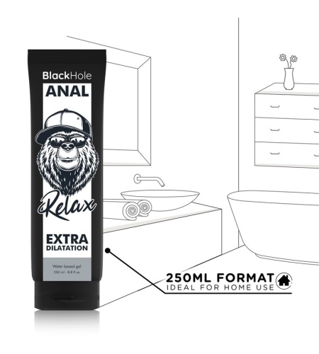 black hole base agua dilatacion anal 250 ml