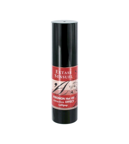 Aceite de masaje efecto calor con feromonas piruleta 30ml