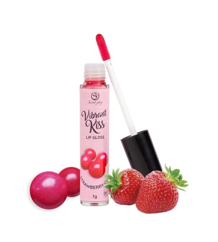 secretplay lip gloss vibrant kiss chicle de fresa