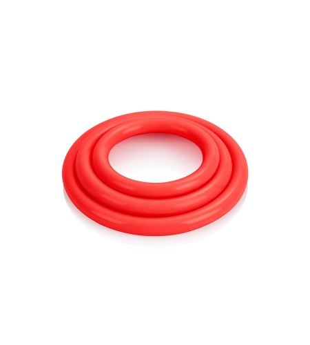 calex set tres anillas rojas erección