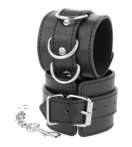 ESPOSAS CUERO TOBILLOS AJUSTABLES NEGRO