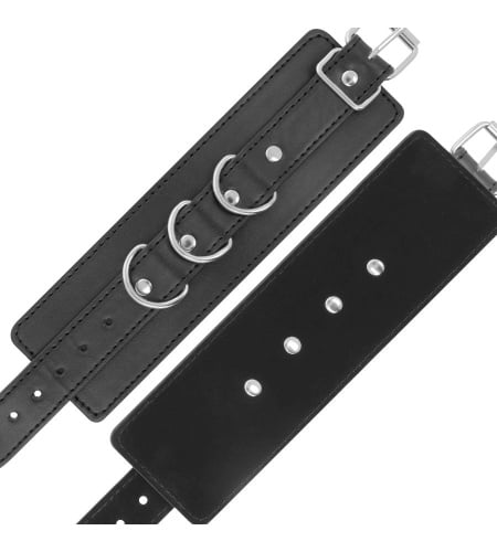 ESPOSAS CUERO TOBILLOS AJUSTABLES NEGRO