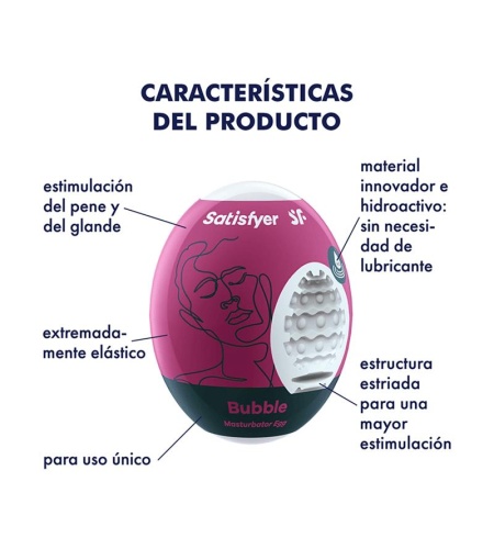 Pack 3 Huevos Satisfyer - Bubble