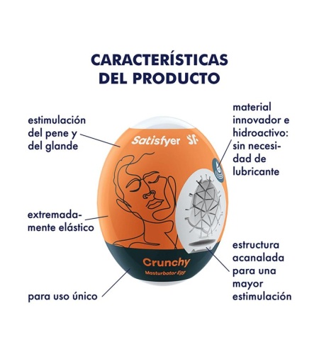 Pack 3 Huevos Satisfyer - Crunchy