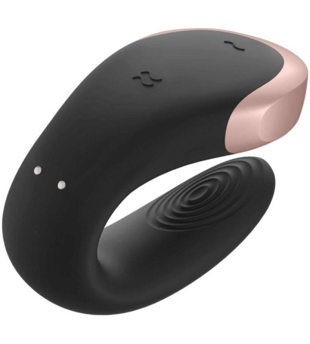 Satisfyer App Double Love Vibrador Parejas Luxury Negro
