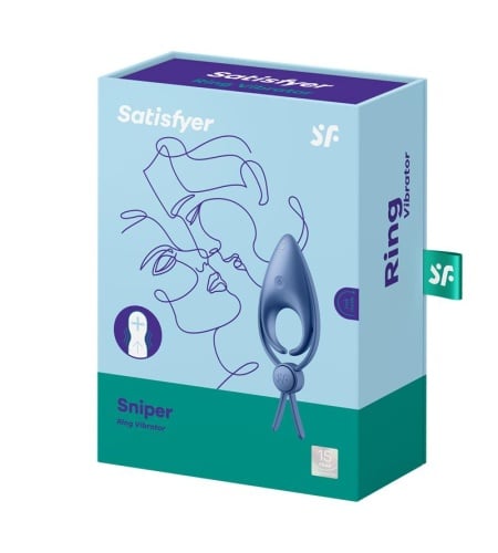 Satisfyer Sniper Anillo Vibrador Azul